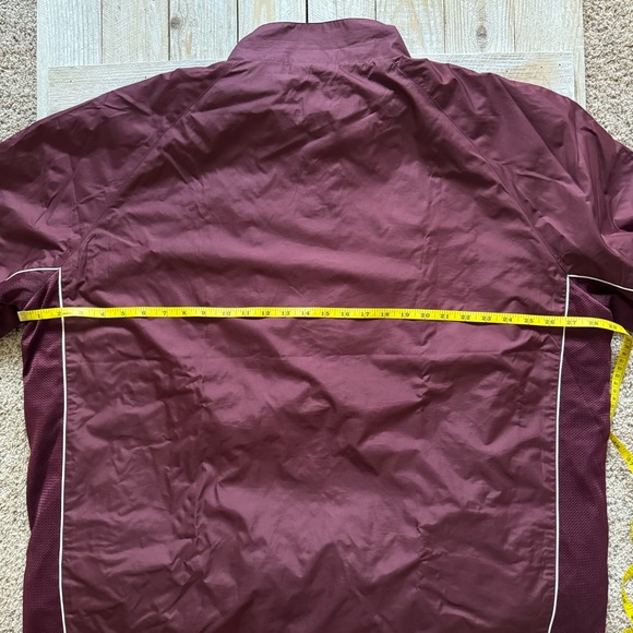 New Balance Maroon Zip Windbreaker - Picture 6 of 8